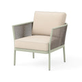 Gartenstuhl aus Aluminium mit Stoffkissen
