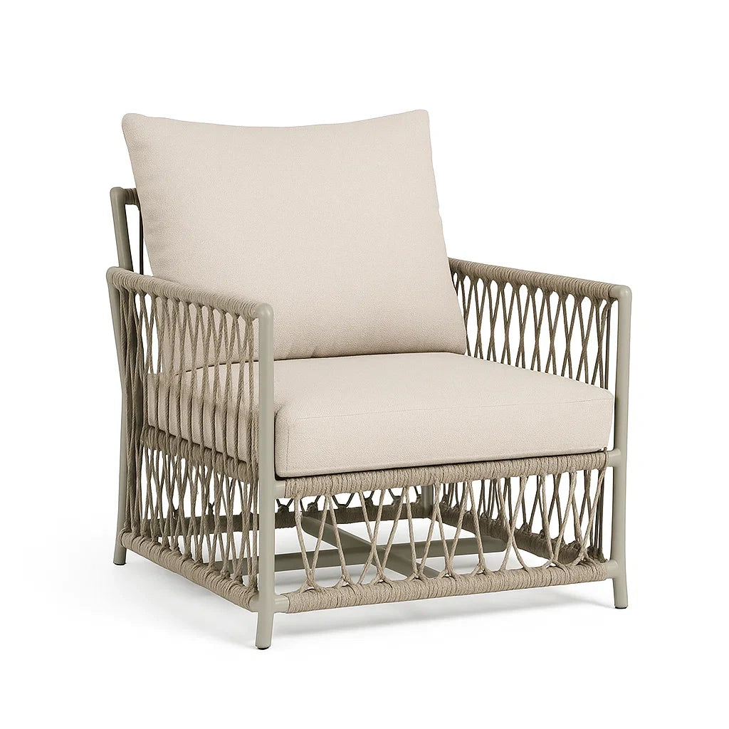Outdoor-Sessel Aluminium Beige