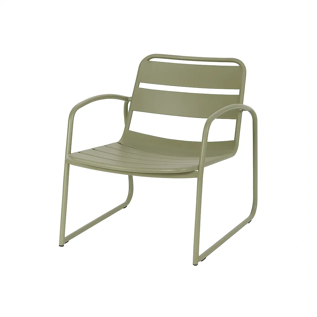 Metall Outdoor Sessel Aluminium Grün 60x70x78 cm