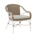 Gartensessel Aluminium Polyrattan Beige