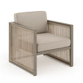 Outdoor-Sessel Aluminium Taupe Polyester